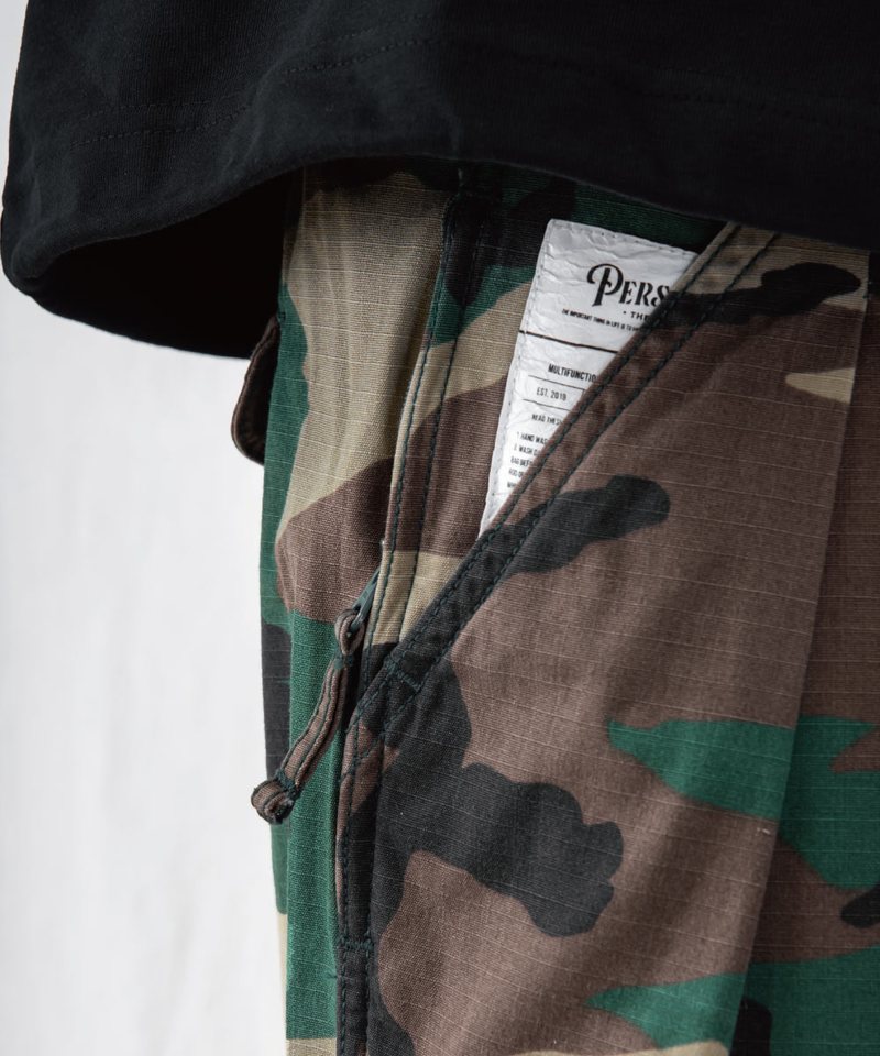 PSV1715-252 六分口袋短褲 CAMO KNEE-LENGTH CARGO SHORTS