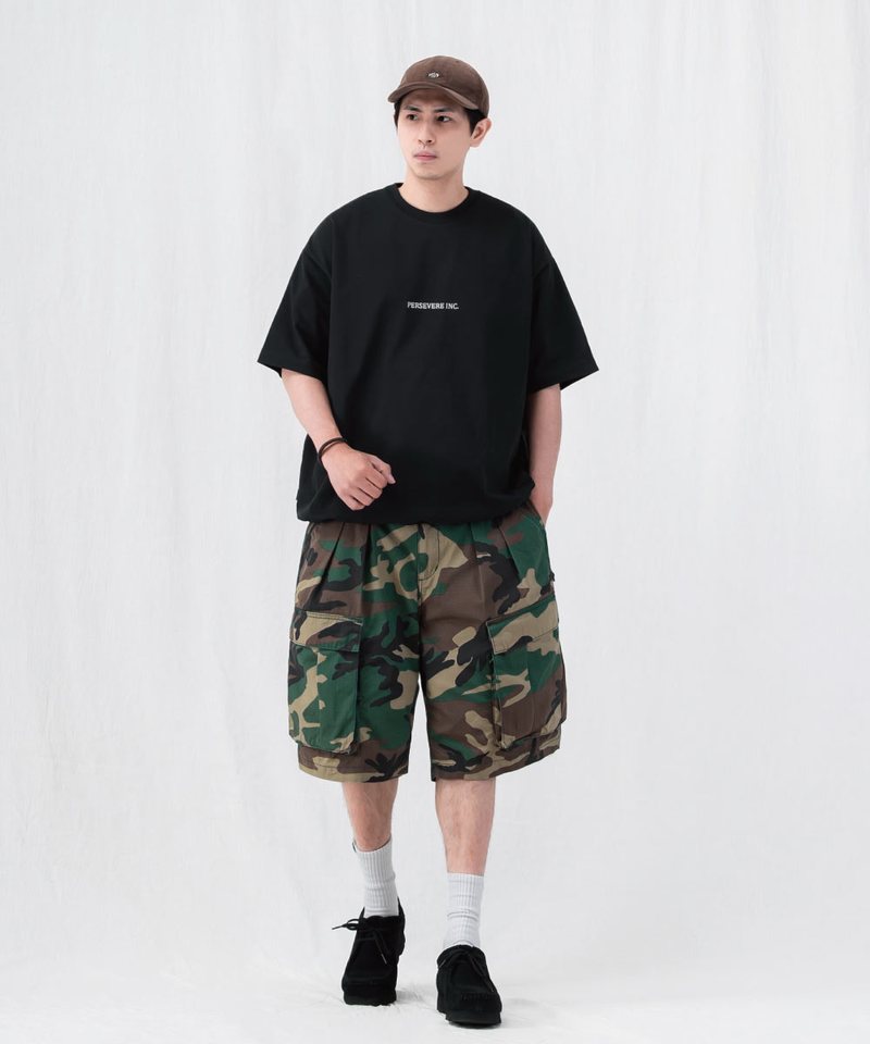 PSV1715-252 六分口袋短褲 CAMO KNEE-LENGTH CARGO SHORTS