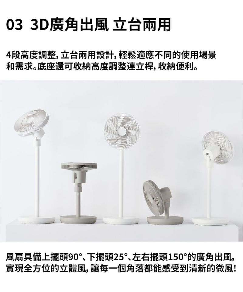 RCT3901-252 recolte Cordless Circulation Fan 無線循環電風扇