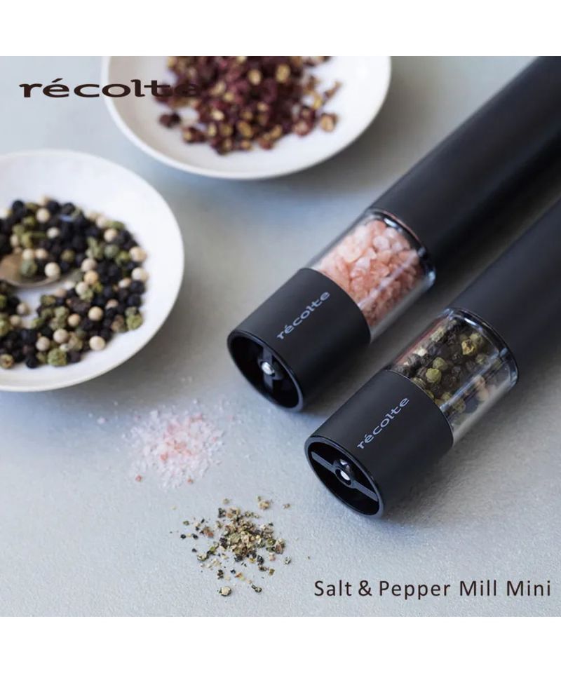 RCT3902-252 recolte Salt ＆ Pepper Mill Mini 電動研磨器
