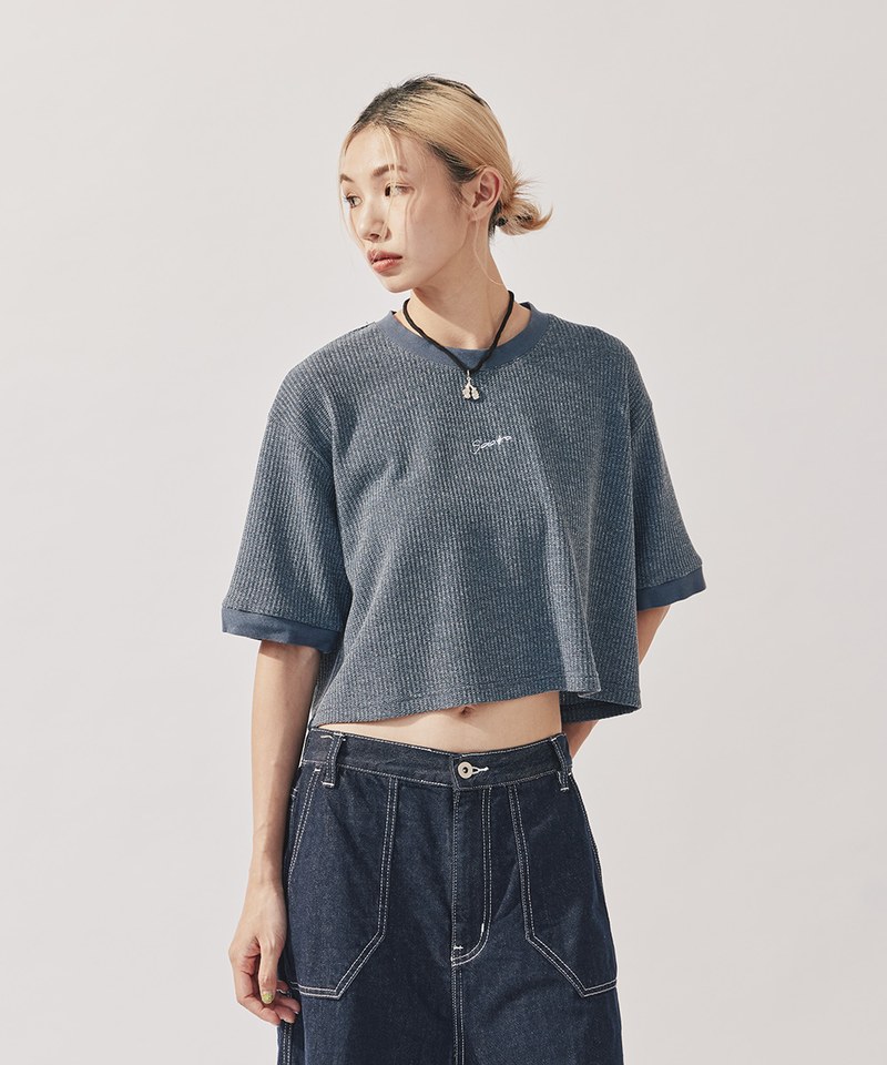 SAA0110-232 經典草寫logo短版TEE