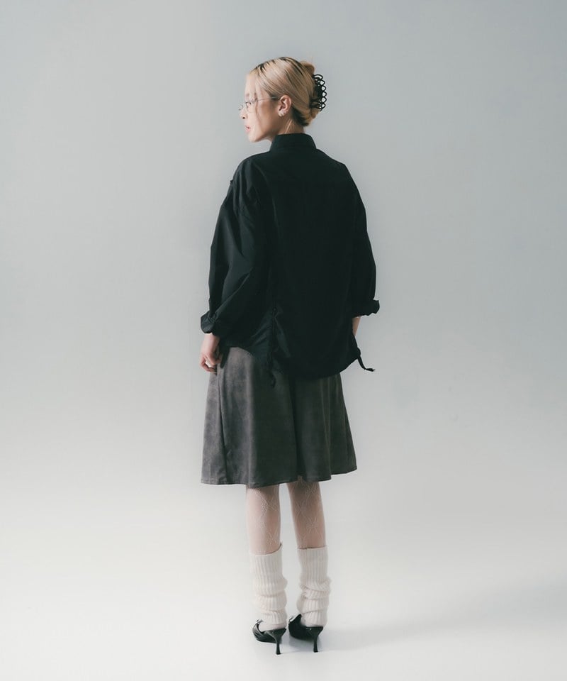 SNS0223W-251 立體剪裁襯衫 Chest Hole Oversize Shirt