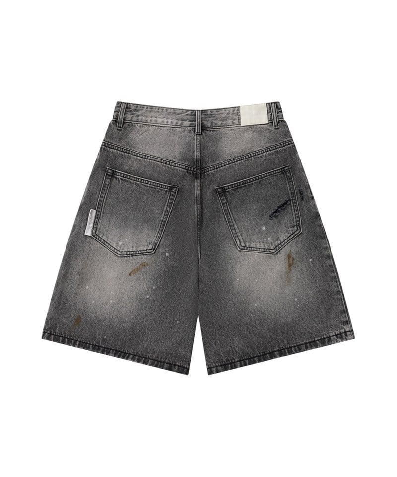 SNS1711-251 五分丹寧短褲 Destory Wash Denim Shorts
