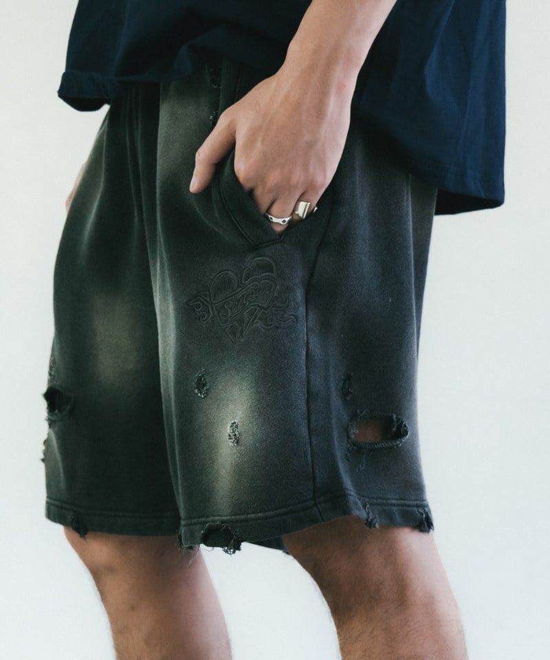 水洗運動短褲 Sun Faded Wash Sueat Shorts