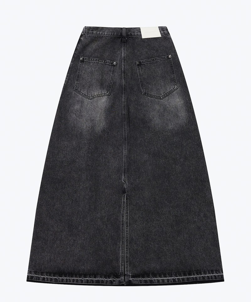 SNS4005W-241 牛仔長裙 Damage Denim Full Skirts