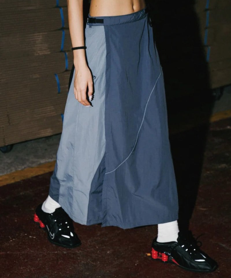 不對稱剪裁長裙 Slash Technical Wrap Skirts