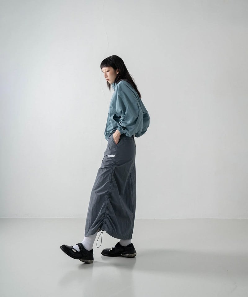 可調節抽繩長裙 SIDE ELASTIC FULL SKIRTS
