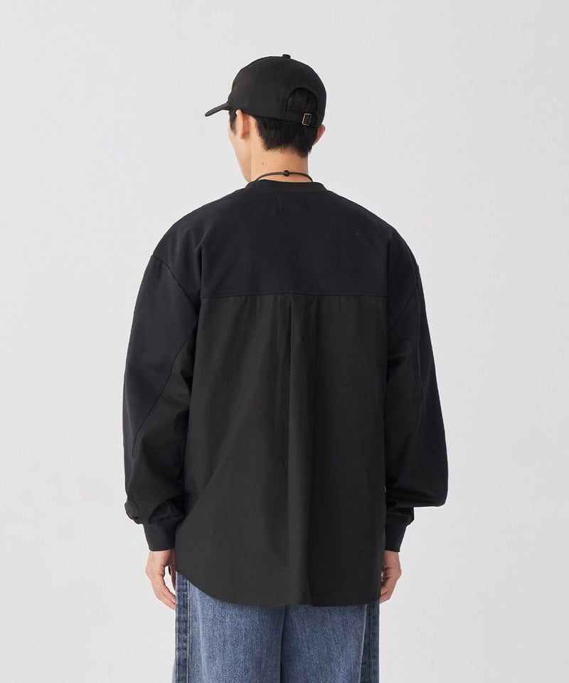 TBS0008-251 拼接長袖T恤 Back Shirt LS T-Shirt
