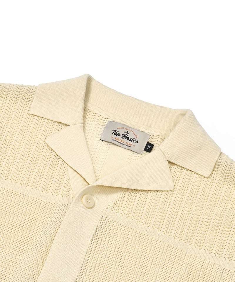 TBS0217-251 針織寬鬆襯衫 Knit Perforated Oversized Shirt