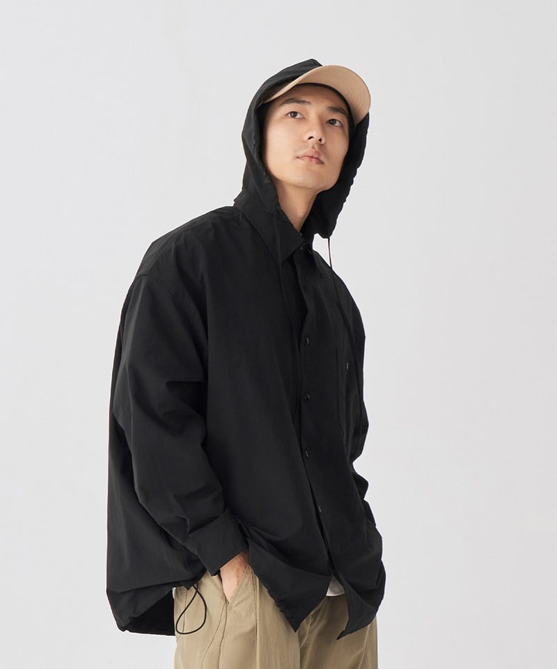 TBS0218-251 可拆連帽襯衫 Pocket Detachable Hood Shirt