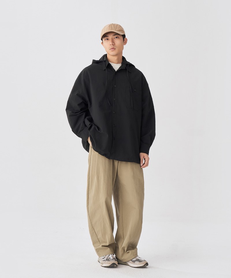 TBS0218-251 可拆連帽襯衫 Pocket Detachable Hood Shirt