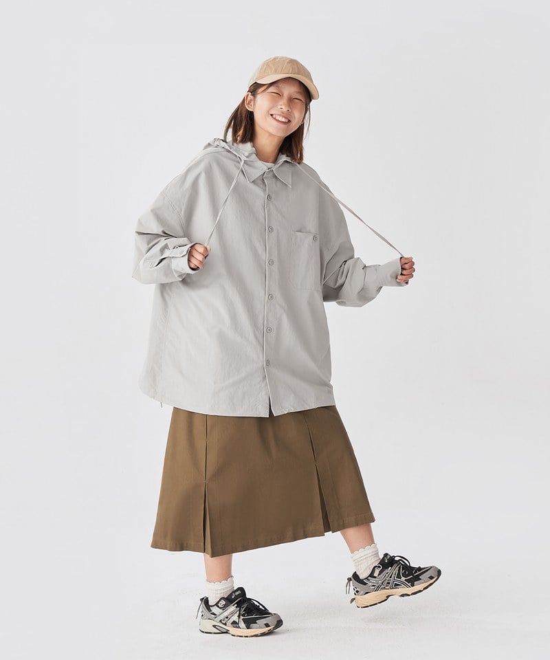 TBS0218-251 可拆連帽襯衫 Pocket Detachable Hood Shirt
