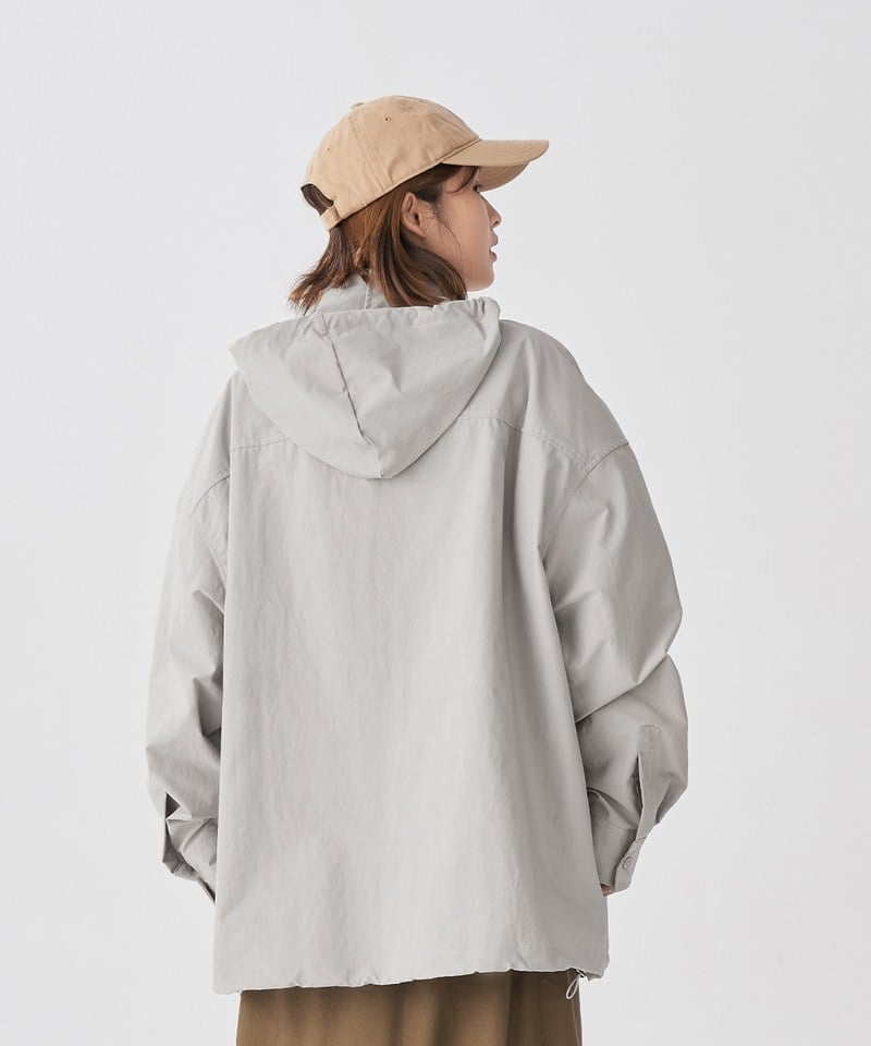 TBS0218-251 可拆連帽襯衫 Pocket Detachable Hood Shirt