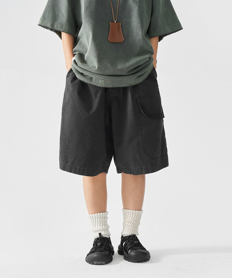 TBS1707-251 三口袋七分褲 Three Pockets Washed  Long Short