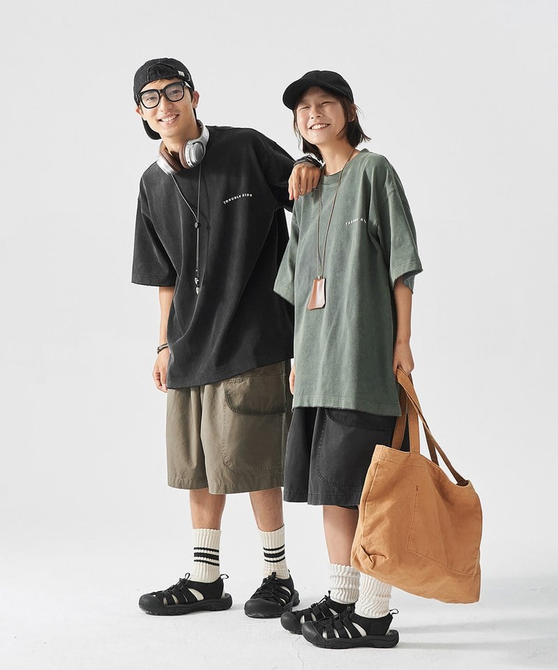TBS1707-251 三口袋七分褲 Three Pockets Washed  Long Short