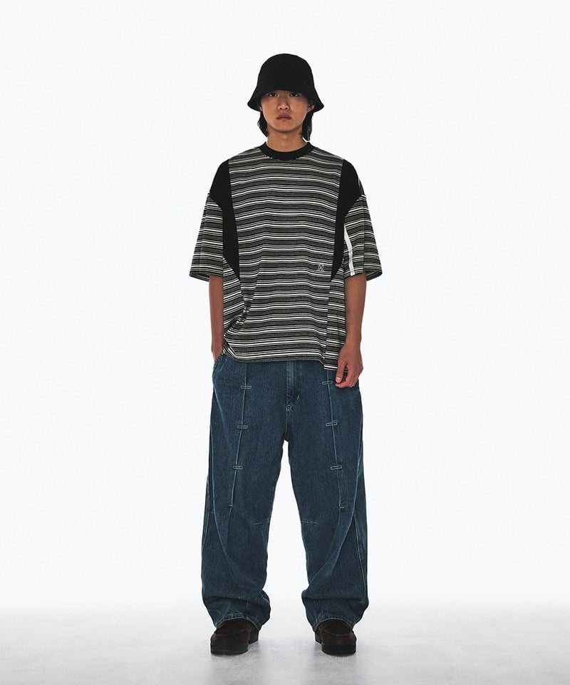 條紋上衣 6:33 MALACHITE SPLIT STRIPE TEE