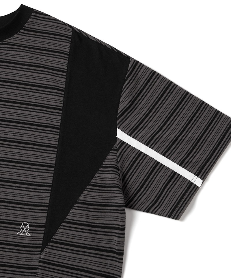 條紋上衣 6:33 MALACHITE SPLIT STRIPE TEE