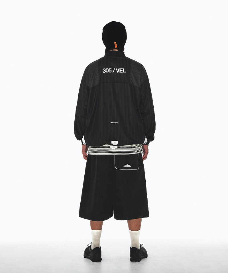 拼接七分短褲 3:20 TEENAGER TOOTH-SPLICING BAGGY SHORTS