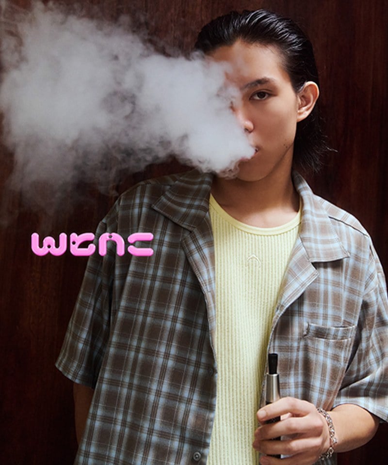 WTNC9902-252 格紋短袖襯衫 Cuban Collar Shirt