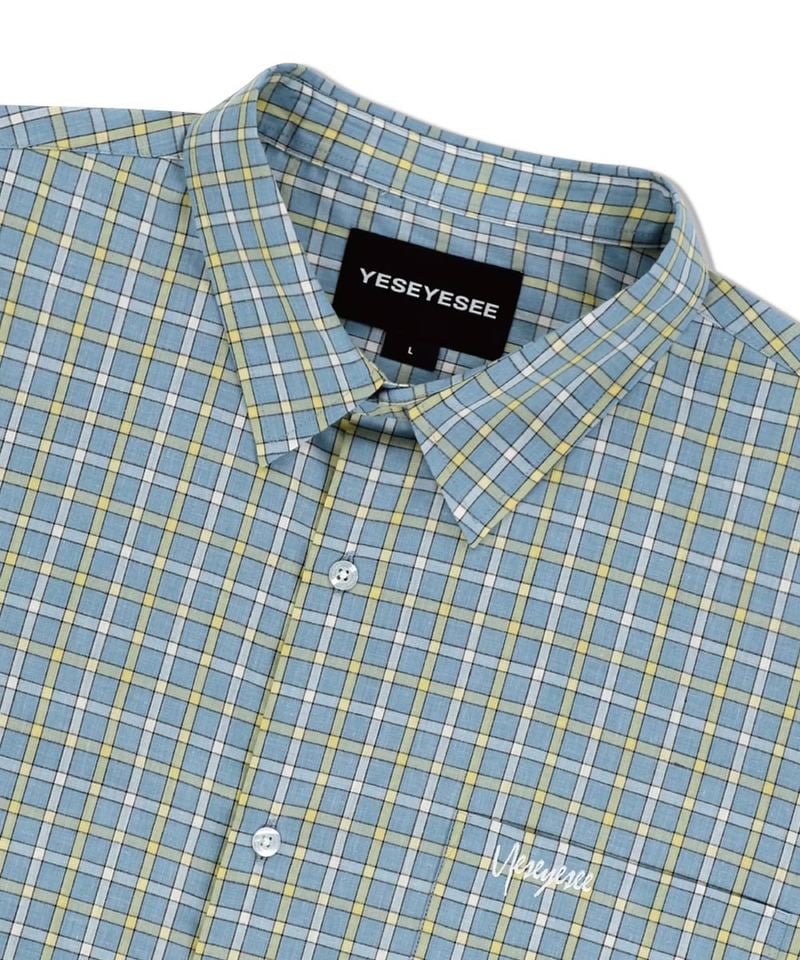 YES0201-251 Logo格紋短袖襯衫 SN-Logo Short Sleeve Check Shirt
