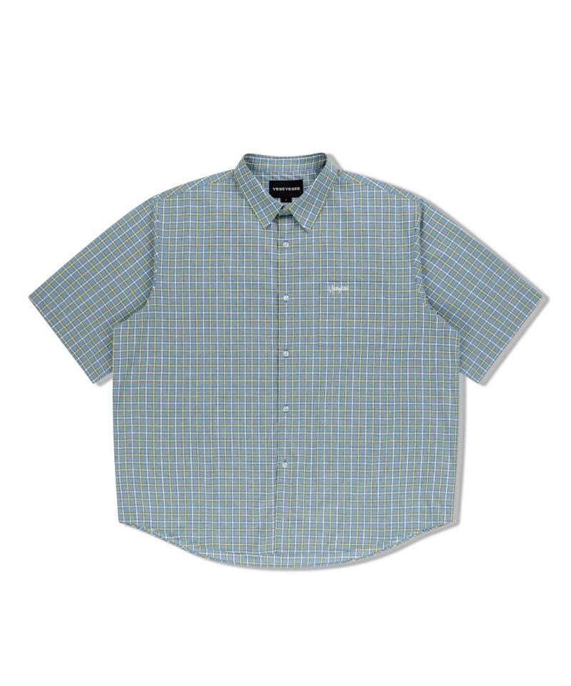 YES0201-251 Logo格紋短袖襯衫 SN-Logo Short Sleeve Check Shirt