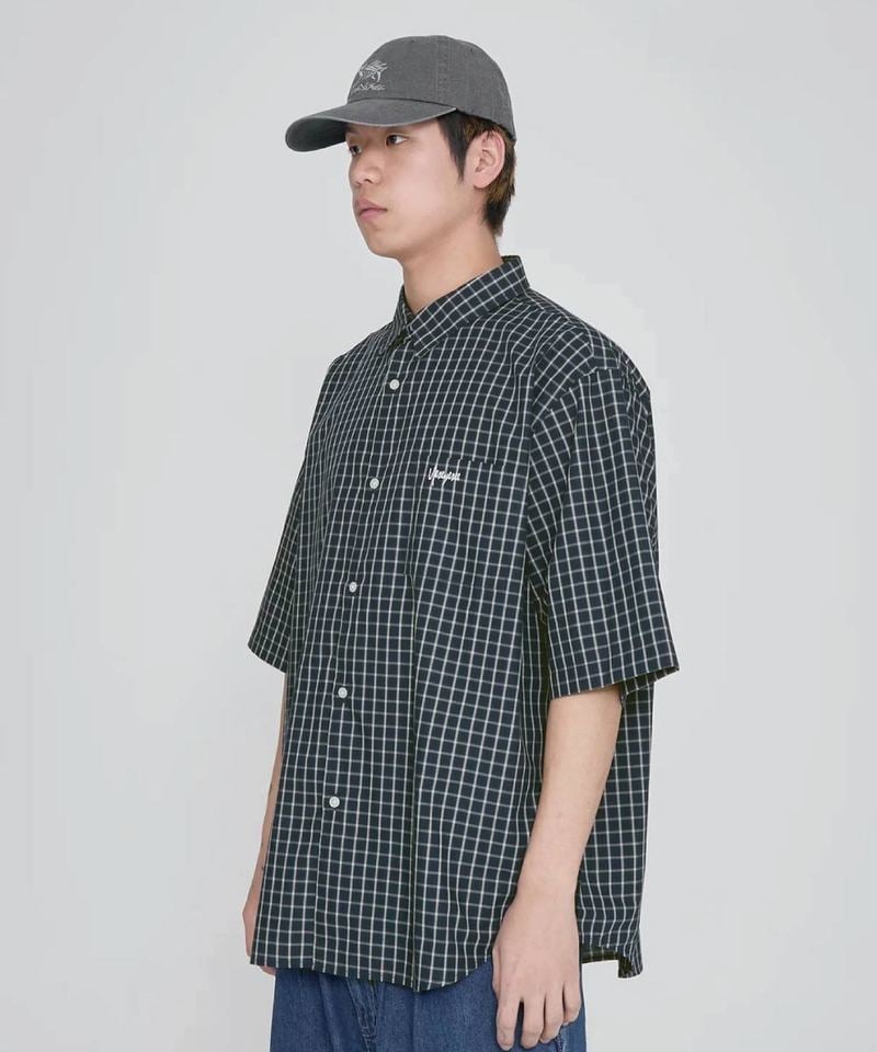 YES0201-251 Logo格紋短袖襯衫 SN-Logo Short Sleeve Check Shirt