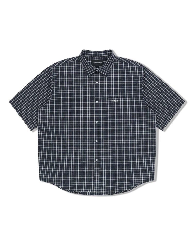 YES0201-251 Logo格紋短袖襯衫 SN-Logo Short Sleeve Check Shirt