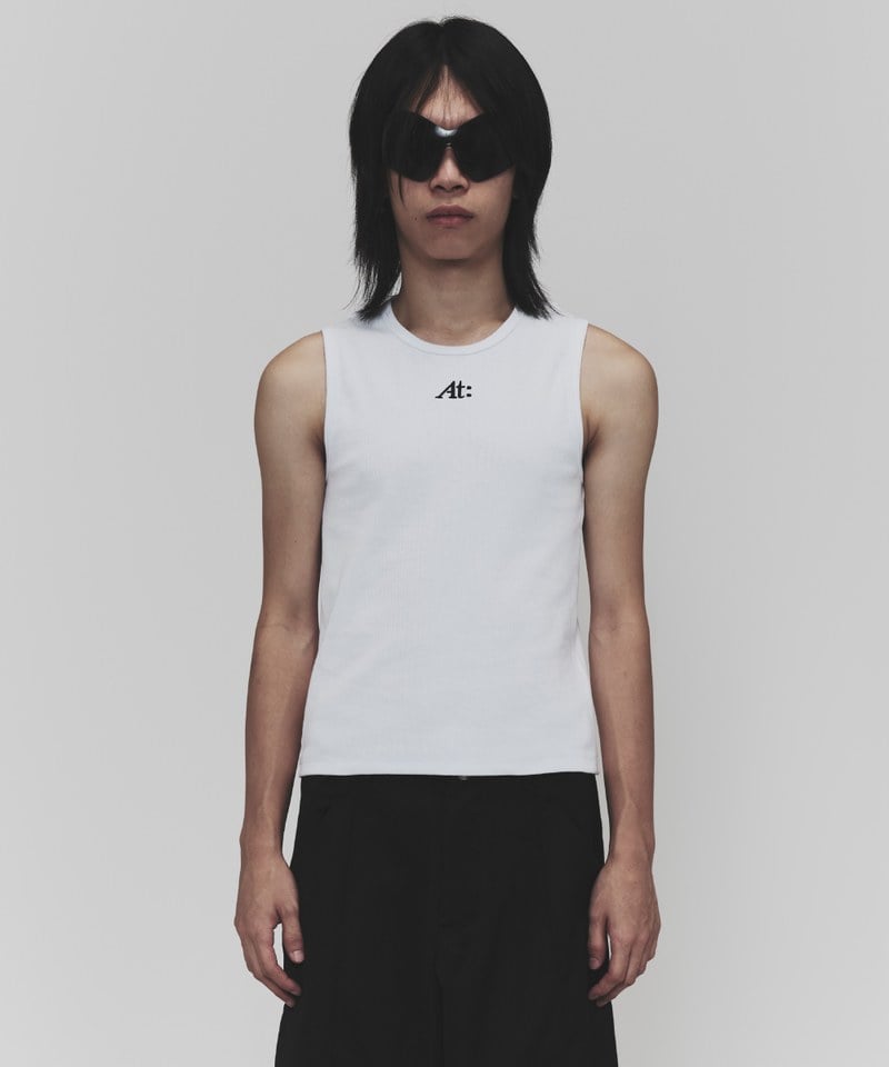 ANT9906-232 刺繡羅紋背心 Logo Ribbed Tank Top