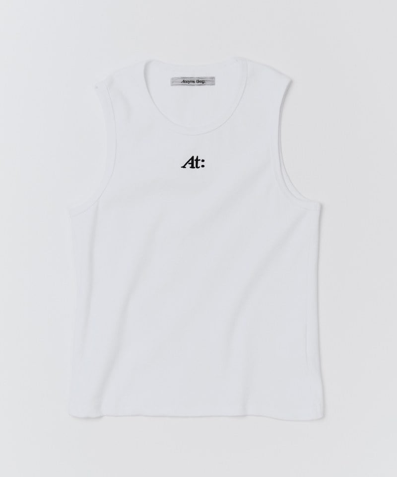 刺繡羅紋背心 Logo Ribbed Tank Top
