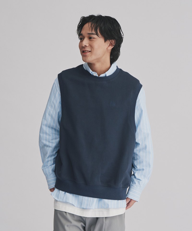 PLN刺繡空氣感大學Tee背心