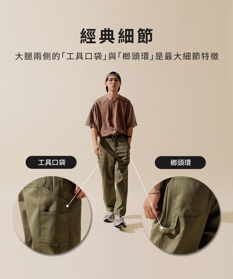 PLN1803-232 吸濕排汗直筒畫家長褲