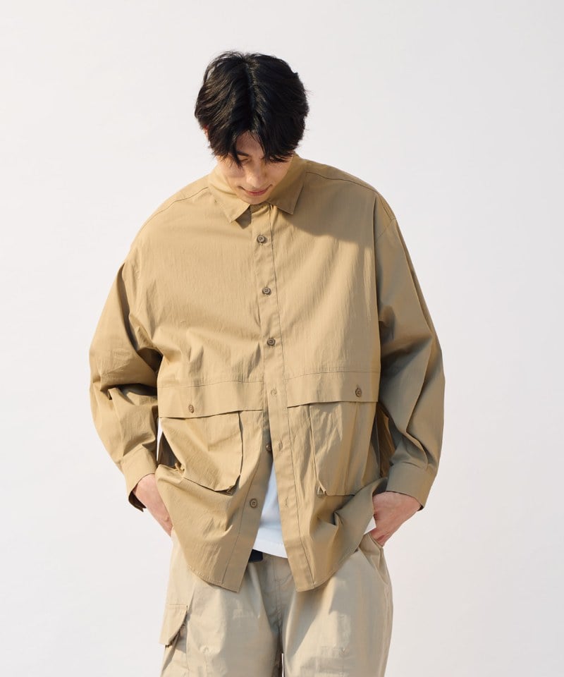 全天候舒適口袋OVERSIZE襯衫