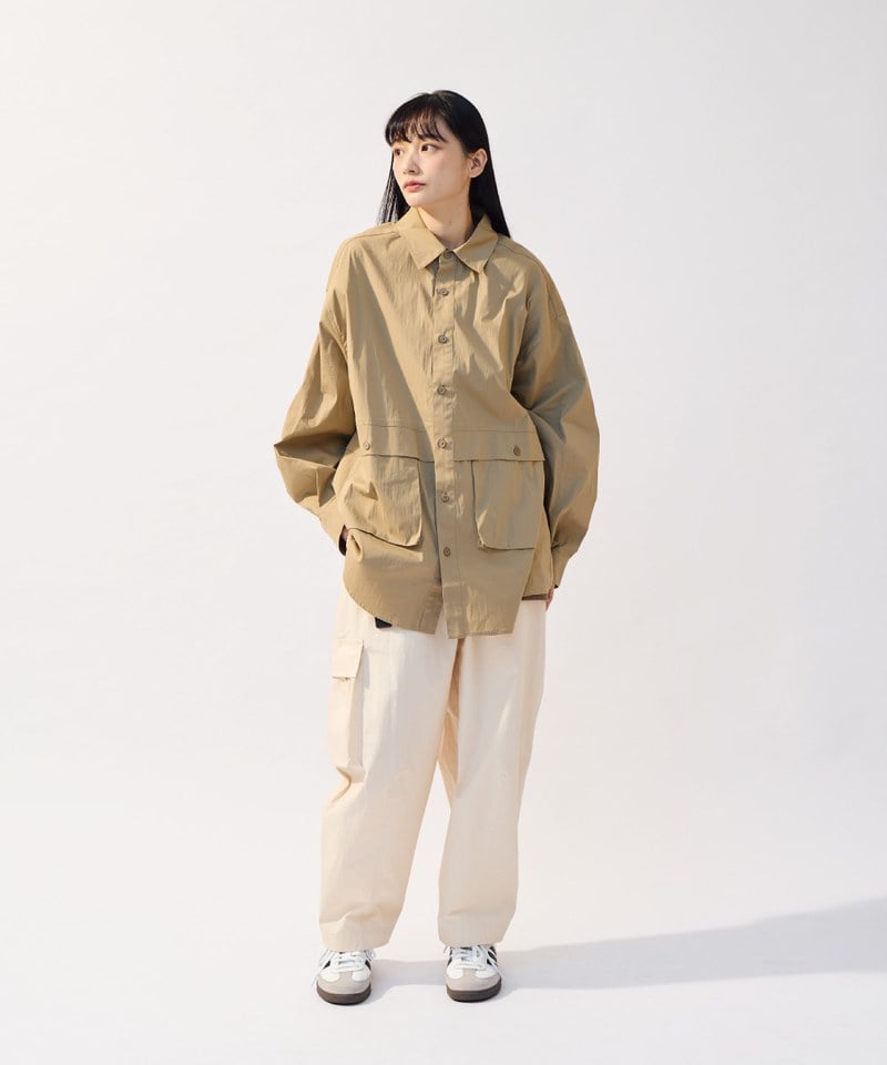 全天候舒適口袋OVERSIZE襯衫