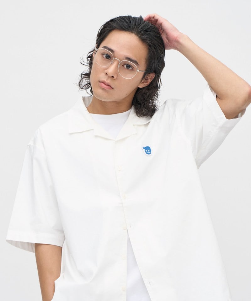 PLN3348-242 小P社長開領短袖襯衫
