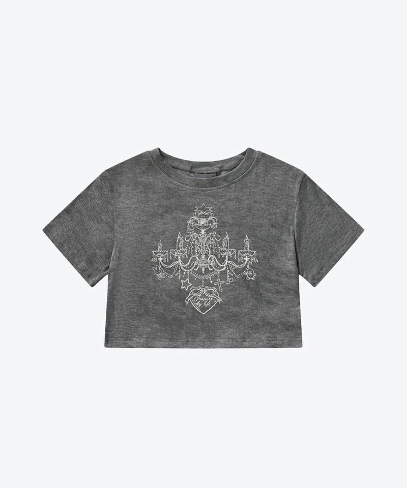 SNS0145W-252 水晶吊燈印花上衣 Crystal Chandelier Printed Top