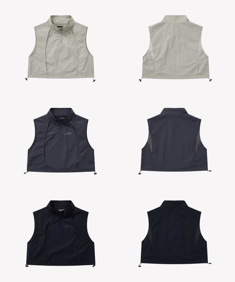尼龍拉鍊背心 Half-Zip Track TOP