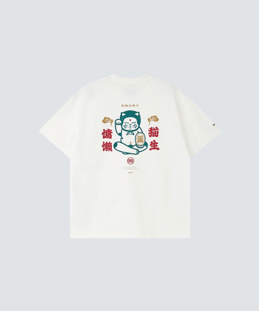 慵懶Print Tee