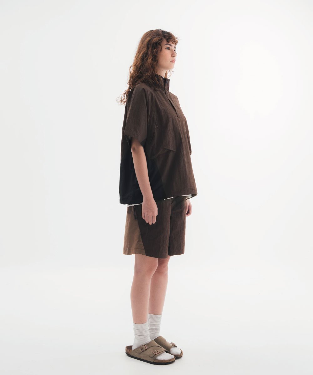 套頭短袖襯衫 HALF SNAP PULLOVER SHIRT