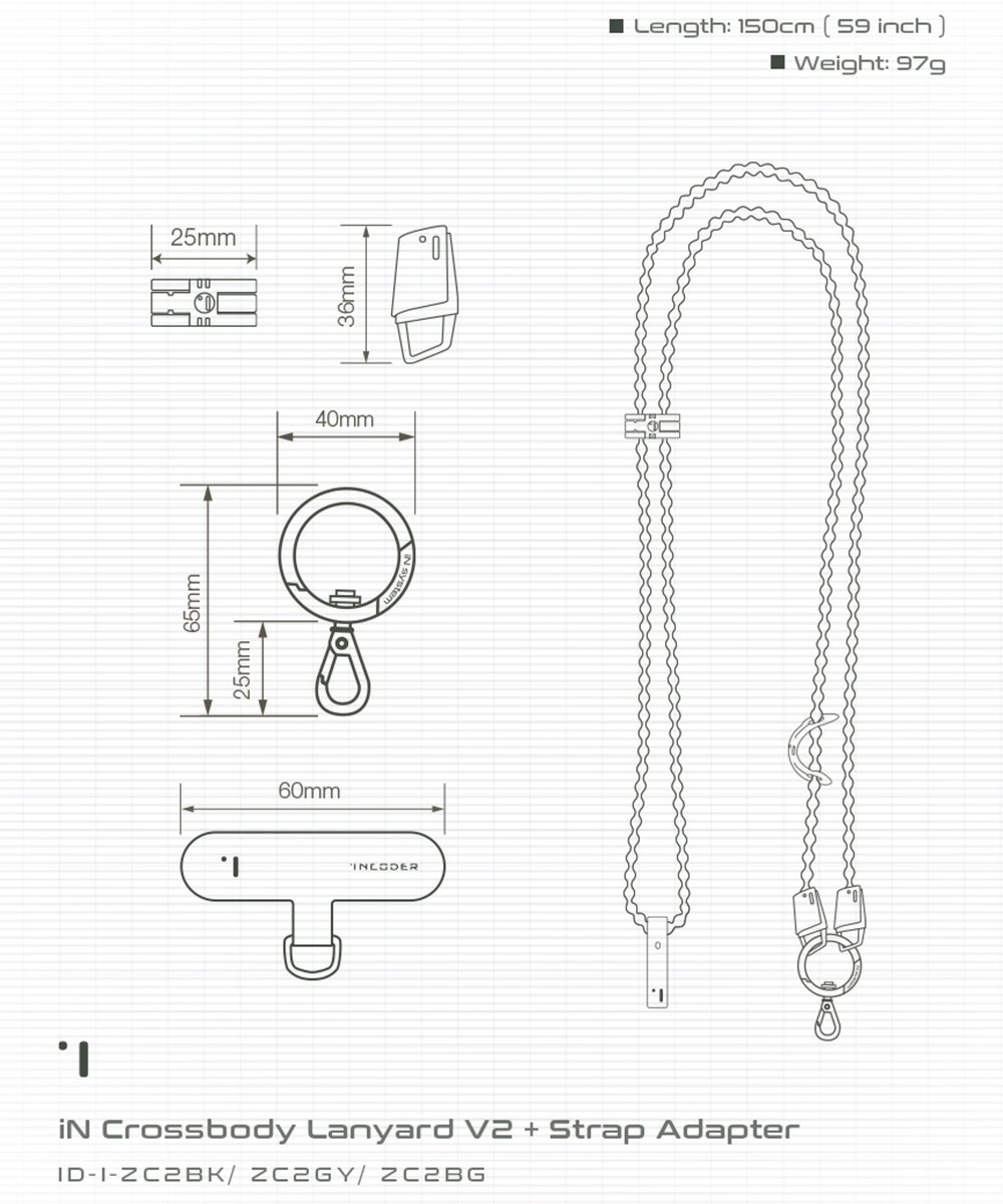 iN手機掛繩 iN Crossbody Lanyard Vol.2