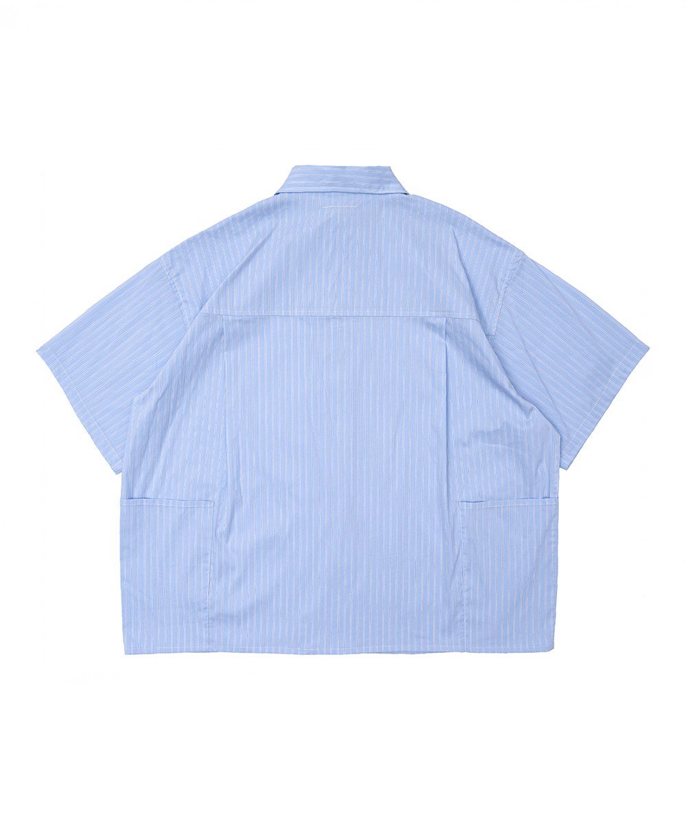 KFK 防潑水耐皺條紋襯衫 SS Side Pocket Shirt