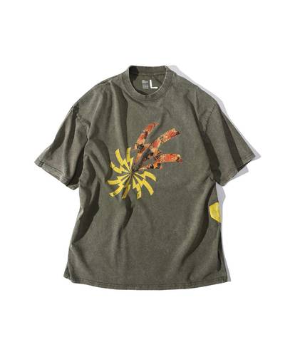 水洗印花上衣 THE HANA-02 WASHED TEE