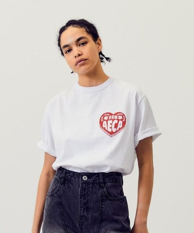 愛心印花上衣 AECA LOVE HALF SLEEVE TEE