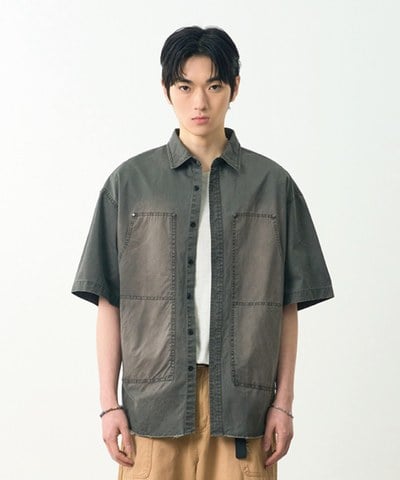 雙口袋襯衫 DOUBLE KNEE PATCH HALF WORK SHIRT