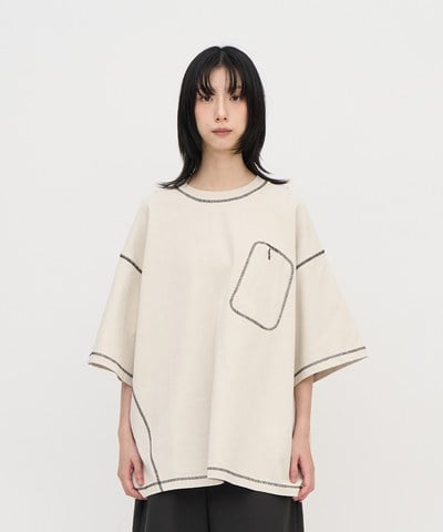 隱形口袋爬線短袖TEE