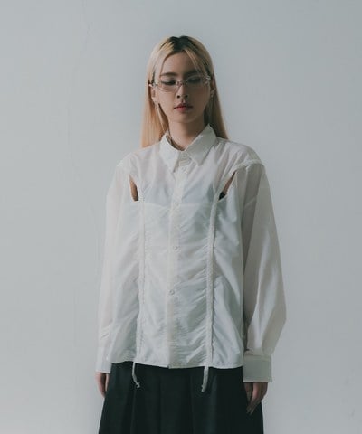 立體剪裁襯衫 Chest Hole Oversize Shirt