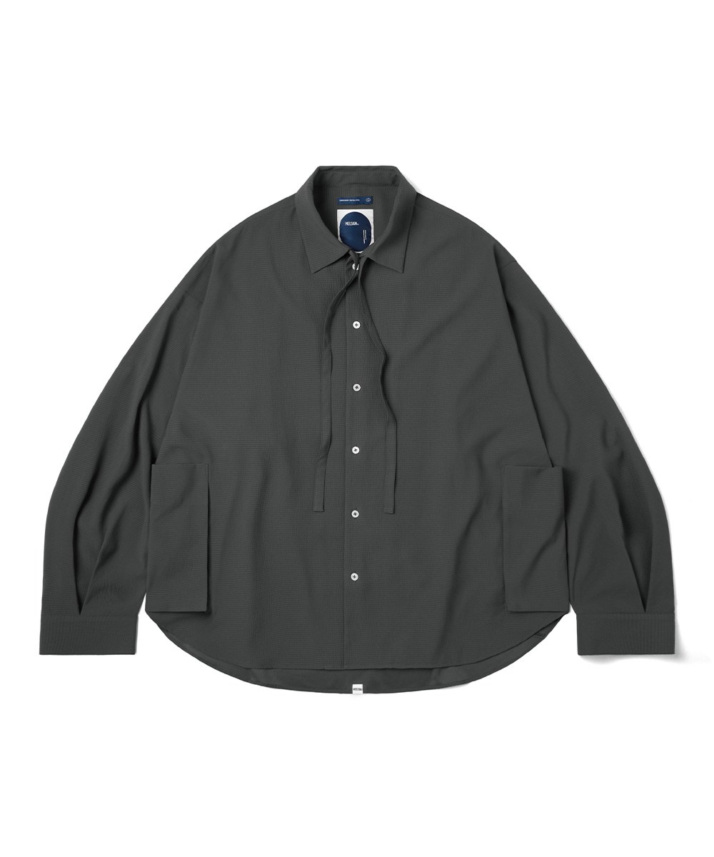 立體口袋襯衫 Relaxed fit Seersucker Shirt