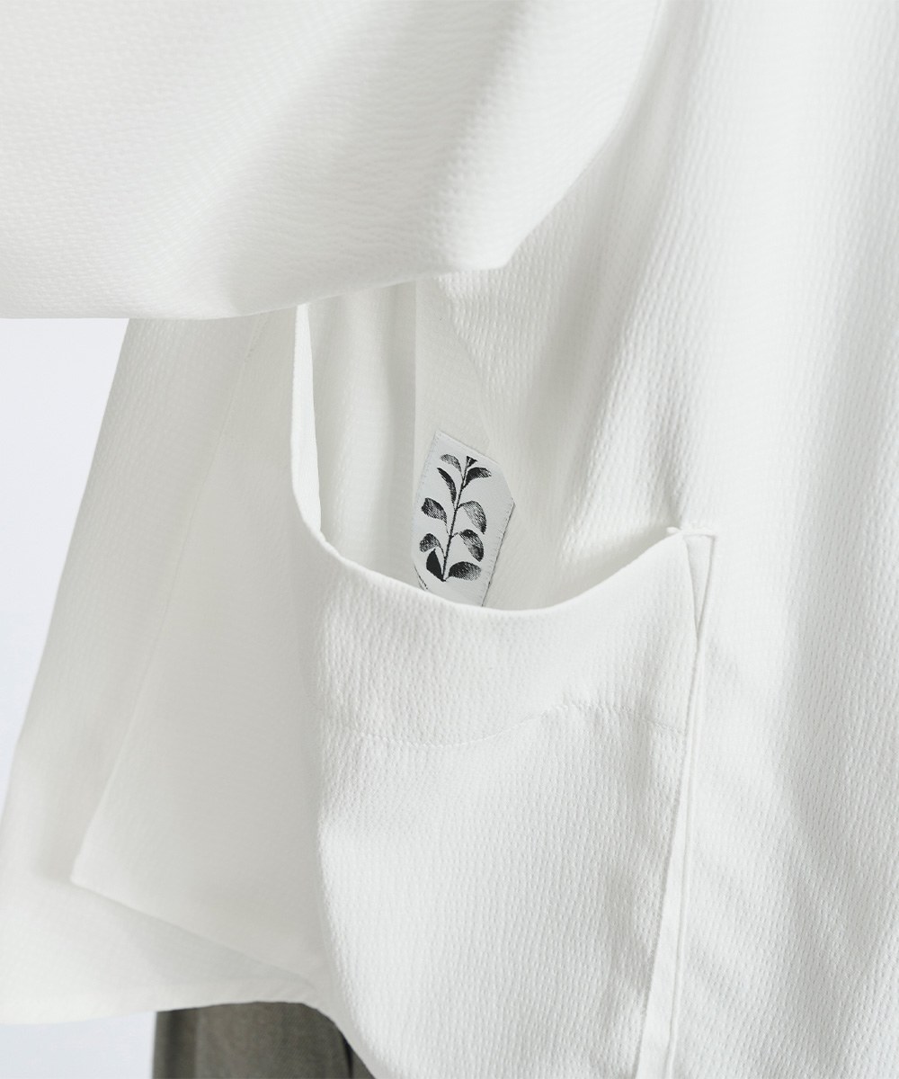 立體口袋襯衫 Relaxed fit Seersucker Shirt