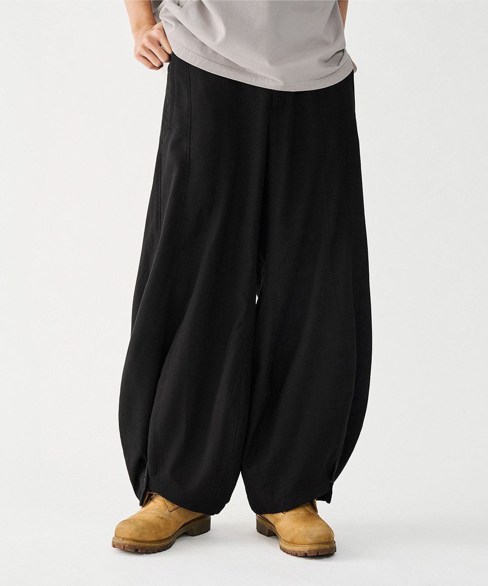 圓闊開衩長褲 Special Cutting Linen Pants