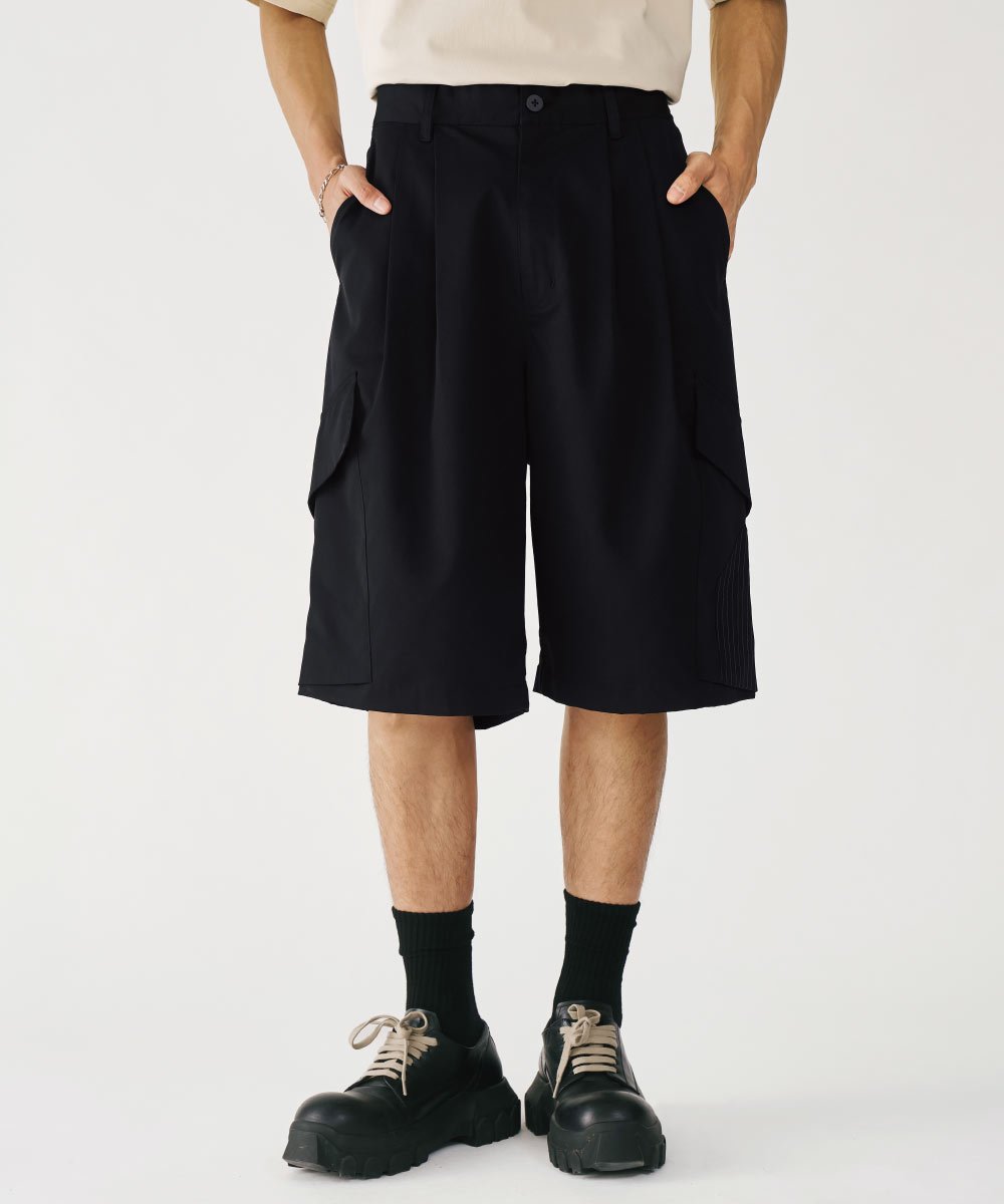 雙腰摺口袋短褲 Panel Pocket Shorts
