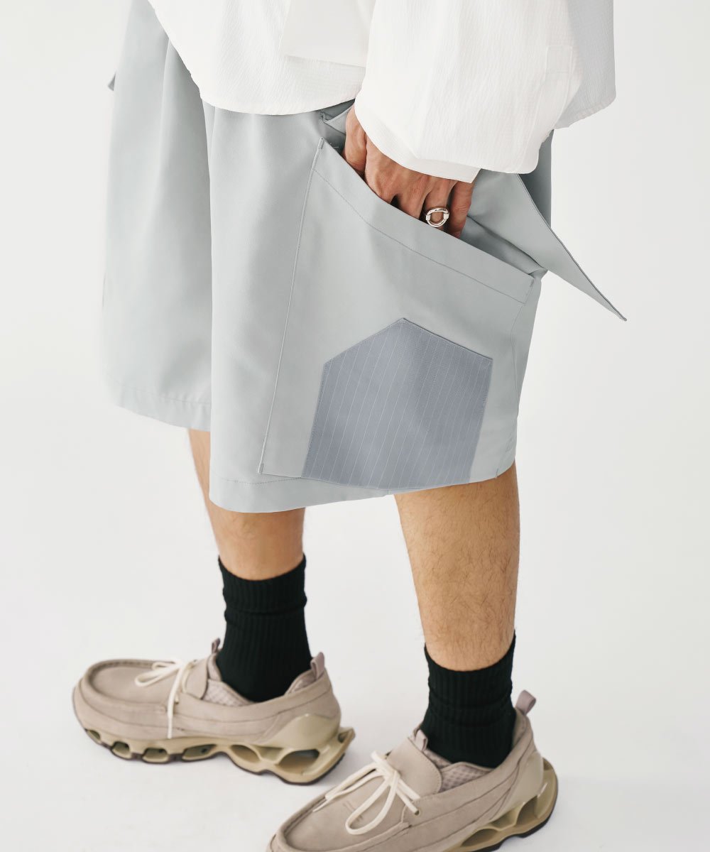 雙腰摺口袋短褲 Panel Pocket Shorts